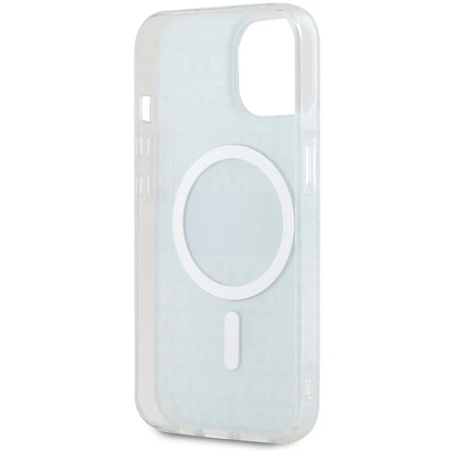 Чохол DKNY IML Mono & Stripe для iPhone 15 / 14 / 13 Blue with MagSafe (DKHMP15SHRHSEB)