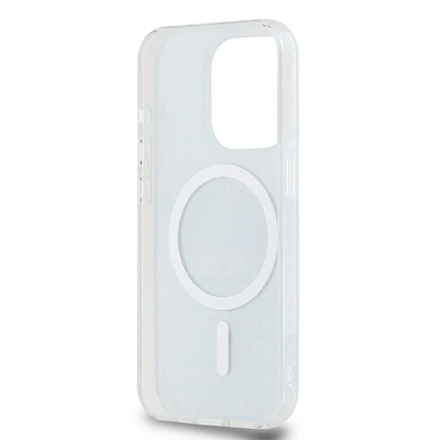 Чехол DKNY IML Mono & Stripe для iPhone 15 Pro Max Blue with MagSafe (DKHMP15XHRHSEB)