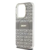 Чохол DKNY IML Mono & Stripe для iPhone 15 Pro Beige with MagSafe (DKHMP15LHRHSEE)