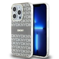 Чехол DKNY IML Mono & Stripe для iPhone 15 Pro Max Beige with MagSafe (DKHMP15XHRHSEE)