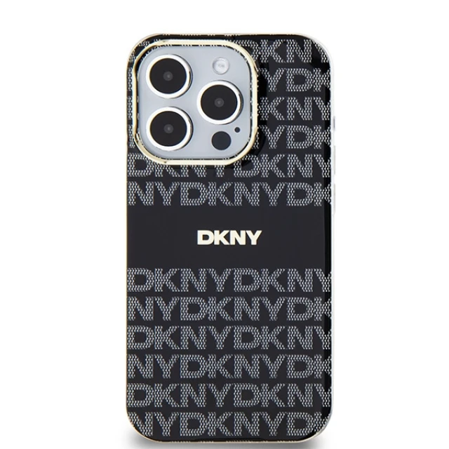 Чохол DKNY IML Mono Stripe для iPhone 13 Pro Black with MagSafe (DKHMP13LHRHSEK)