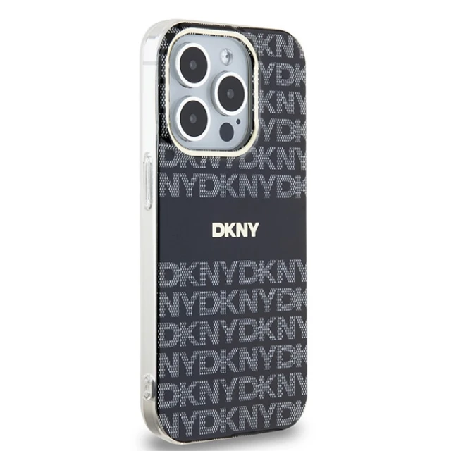 Чохол DKNY IML Mono & Stripe для iPhone 14 Pro Max Black with MagSafe (DKHMP14XHRHSEK)