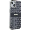 Чехол DKNY IML Mono & Stripe для iPhone 15 / 14 / 13 Black with MagSafe (DKHMP15SHRHSEK)