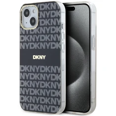 Чохол DKNY Mono & Stripe для iPhone 15 Plus / 14 Plus Black with MagSafe (DKHMP15MHRHSEK)
