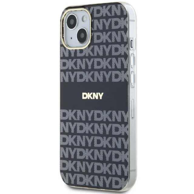 Чохол DKNY Mono & Stripe для iPhone 15 Plus / 14 Plus Black with MagSafe (DKHMP15MHRHSEK)
