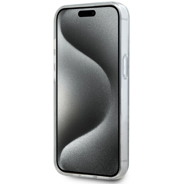 Чохол DKNY Mono & Stripe для iPhone 15 Plus / 14 Plus Black with MagSafe (DKHMP15MHRHSEK)