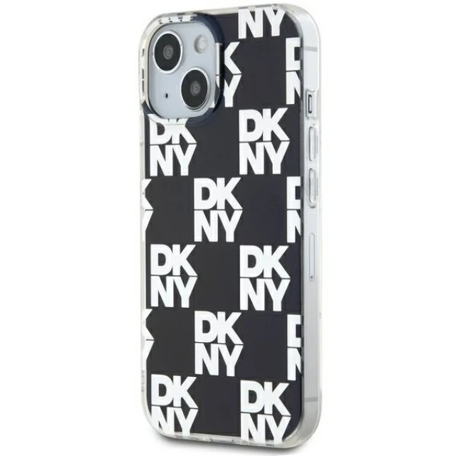 Чохол DKNY IML Checkered Mono Pattern для iPhone 15 / 14 / 13 Black (DKHCP15SHDLCEK)