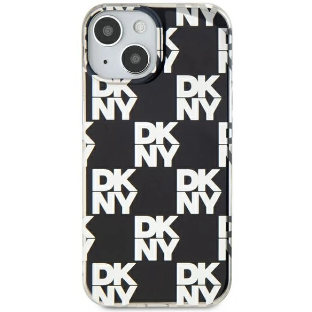Чохол DKNY IML Checkered Mono Pattern для iPhone 15 Plus | 14 Plus Black (DKHCP15MHDLCEK)