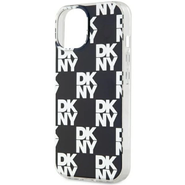 Чохол DKNY IML Checkered Mono Pattern для iPhone 15 Plus | 14 Plus Black (DKHCP15MHDLCEK)