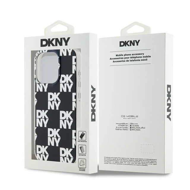 Чехол DKNY Checkered Mono Pattern для iPhone 15 Pro 6.1