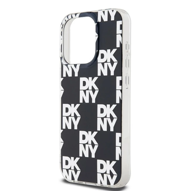Чохол DKNY IML Checkered Mono Pattern для iPhone 15 Pro Max Black (DKHCP15XHDLCEK)