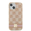 Чохол DKNY IML Checkered Mono Pattern Printed Stripes для iPhone 15 / 14 / 13 Pink with MagSafe (DKHMP15SHCPTSP)
