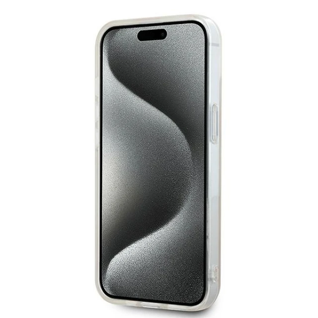 Чохол DKNY IML Checkered Mono Pattern Printed Stripes для iPhone 15 / 14 / 13 Pink with MagSafe (DKHMP15SHCPTSP)