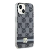 Чохол DKNY Checkered Mono Pattern для iPhone 15 / 14 Black with MagSafe (DKHMP14SHCPTSK)