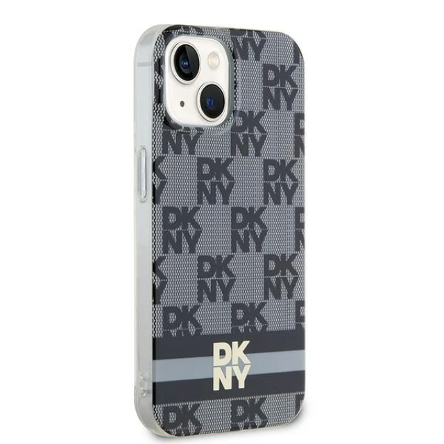 Чохол DKNY Checkered Mono Pattern для iPhone 15 / 14 Black with MagSafe (DKHMP14SHCPTSK)