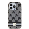 Чохол DKNY IML Checkered Mono Pattern для iPhone 14 Pro Black with MagSafe (DKHMP14LHCPTSK)