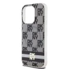 Чохол DKNY IML Checkered Mono Pattern для iPhone 14 Pro Black with MagSafe (DKHMP14LHCPTSK)