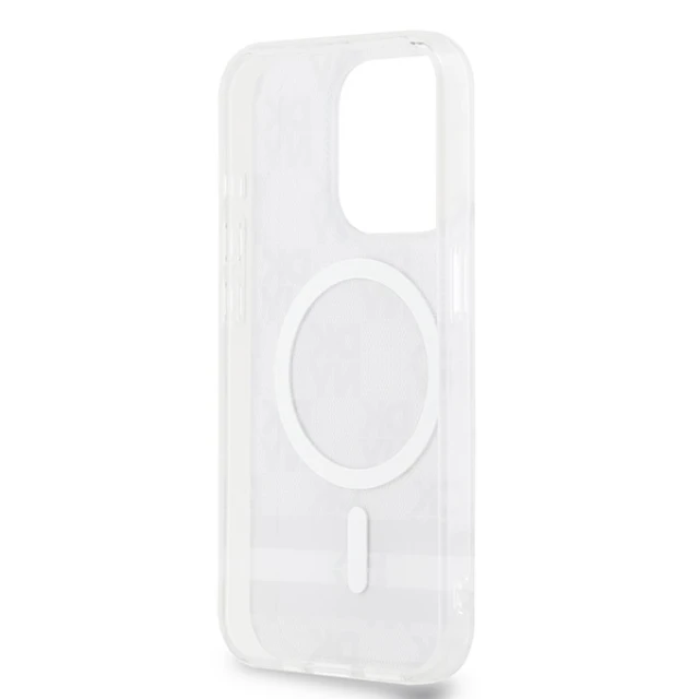 Чохол DKNY IML Checkered Mono Pattern для iPhone 14 Pro Black with MagSafe (DKHMP14LHCPTSK)
