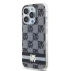 Чохол DKNY Checkered Mono Pattern & Printed Stripes для iPhone 14 Pro Max Black with MagSafe (DKHMP14XHCPTSK)