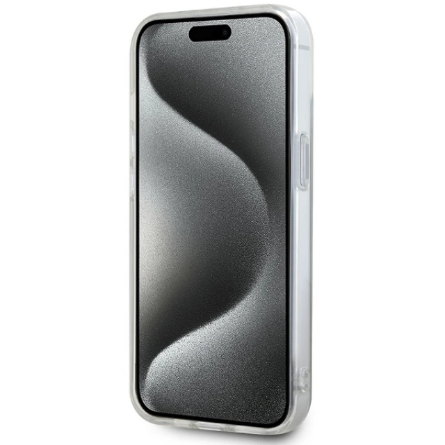 Чохол DKNY IML Checkered Mono Pattern & Printed Stripes для iPhone 14 / 15 / 13 Beige with MagSafe (DKHMP14SHCPTSE)