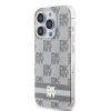 Чохол DKNY IML Checkered Mono Pattern для iPhone 14 Pro Beige with MagSafe (DKHMP14LHCPTSE)