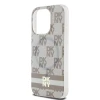 Чохол DKNY IML Checkered Mono Pattern Printed Stripes для iPhone 14 Pro Max Beige with MagSafe (DKHMP14XHCPTSE)