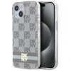 Чохол DKNY IML Checkered Mono Pattern & Printed Stripes для iPhone 15 / iPhone 14 / iPhone 13 Beige with MagSafe (DKHMP15SHCPTSE)
