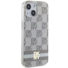 Чохол DKNY IML Checkered Mono Pattern & Printed Stripes для iPhone 15 / iPhone 14 / iPhone 13 Beige with MagSafe (DKHMP15SHCPTSE)