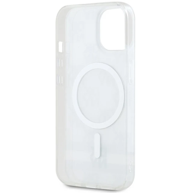 Чохол DKNY IML Checkered Mono Pattern & Printed Stripes для iPhone 15 / iPhone 14 / iPhone 13 Beige with MagSafe (DKHMP15SHCPTSE)