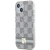 Чехол DKNY IML Checkered Mono Pattern для iPhone 15 Plus / iPhone 14 Plus Beige with MagSafe (DKHMP15MHCPTSE)