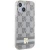 Чехол DKNY IML Checkered Mono Pattern для iPhone 15 Plus / iPhone 14 Plus Beige with MagSafe (DKHMP15MHCPTSE)