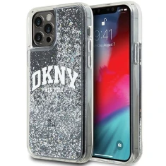 Чохол DKNY Liquid Glitter Big Logo для iPhone 12 | 12 Pro Black (DKHCP12MLBNAEK)
