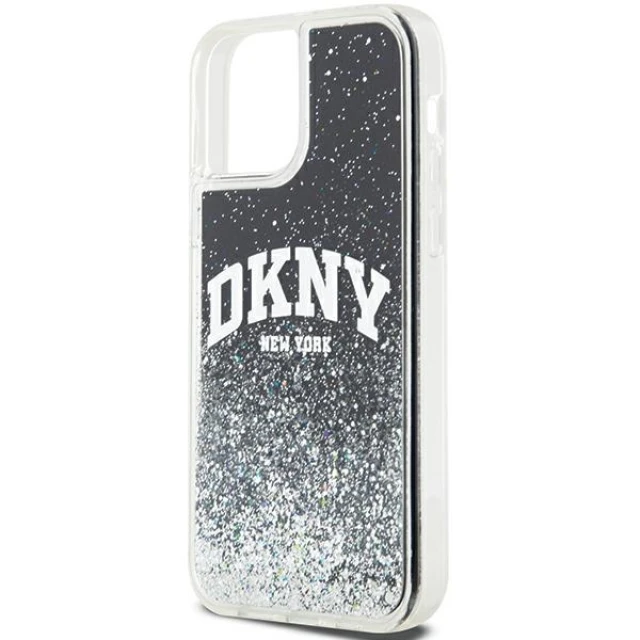 Чохол DKNY Liquid Glitter Big Logo для iPhone 12 | 12 Pro Black (DKHCP12MLBNAEK)