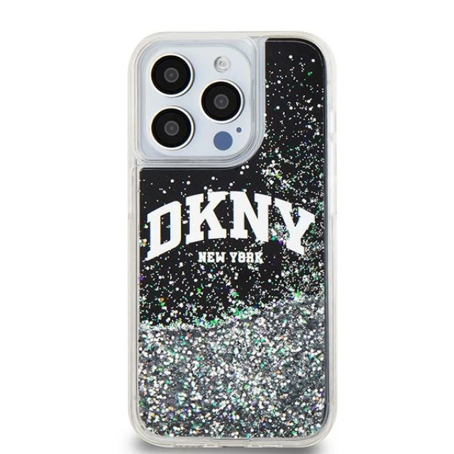 Чохол DKNY Liquid Glitter Big Logo для iPhone 13 Pro Black (DKHCP13LLBNAEK)