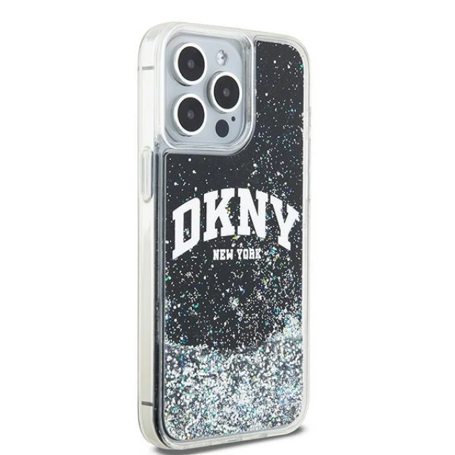 Чехол DKNY Liquid Glitter Big Logo для iPhone 13 Pro Max Black (DKHCP13XLBNAEK)