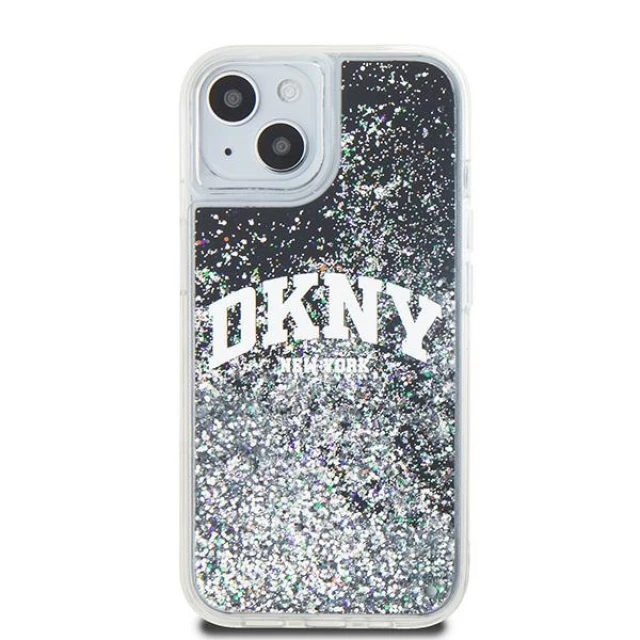 Чохол DKNY Liquid Glitter Big Logo для iPhone 15 / 14 Black (DKHCP14SLBNAEK)