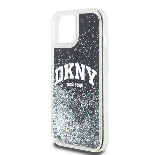 Чохол DKNY Liquid Glitter Big Logo для iPhone 15 / 14 Black (DKHCP14SLBNAEK)