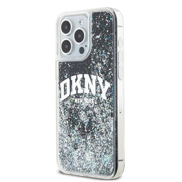 Чехол DKNY Liquid Glitter Big Logo для iPhone 14 Pro Max Black (DKHCP14XLBNAEK)