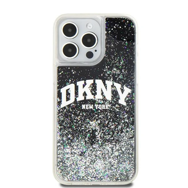 Чехол DKNY Liquid Glitter Big Logo для iPhone 14 Pro Max Black (DKHCP14XLBNAEK)