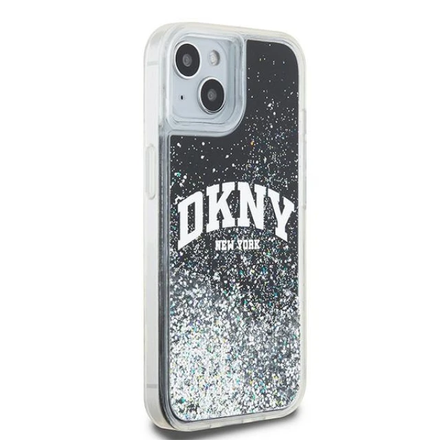 Чохол DKNY Liquid Glitter Big Logo для iPhone 15 Plus / 14 Plus Black (DKHCP15MLBNAEK)