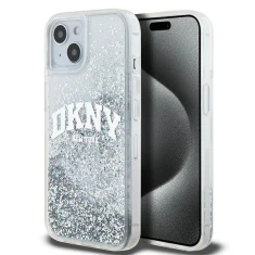 Чохол DKNY Liquid Glitter Big Logo для iPhone 15 / 14 / 13 White (DKHCP15SLBNAET)