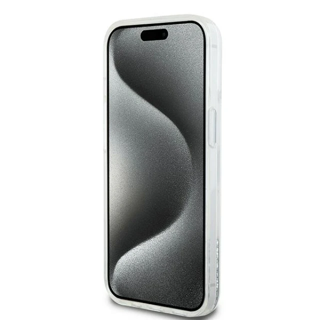 Чохол DKNY Liquid Glitter Big Logo для iPhone 15 / 14 / 13 White (DKHCP15SLBNAET)