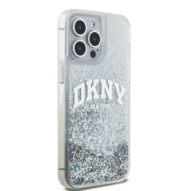 Чохол DKNY Liquid Glitter Big Logo для iPhone 15 Pro White (DKHCP15LLBNAET)