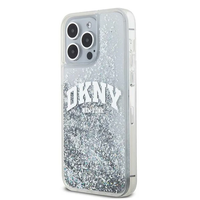 Чохол DKNY Liquid Glitter Big Logo для iPhone 15 Pro Max White (DKHCP15XLBNAET)