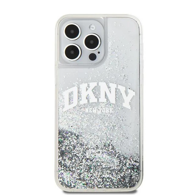 Чохол DKNY Liquid Glitter Big Logo для iPhone 15 Pro Max White (DKHCP15XLBNAET)