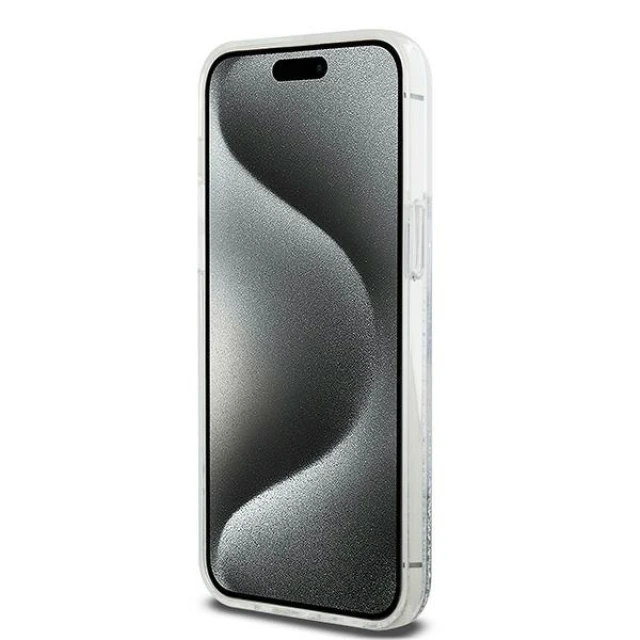 Чохол DKNY Liquid Glitter Big Logo для iPhone 15 Pro Max White (DKHCP15XLBNAET)