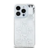 Чохол DKNY Liquid Glitter Multilogo для iPhone 15 Pro White (DKHCP15LLCPEPT)