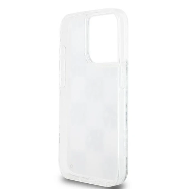 Чохол DKNY Liquid Glitter Multilogo для iPhone 15 Pro White (DKHCP15LLCPEPT)