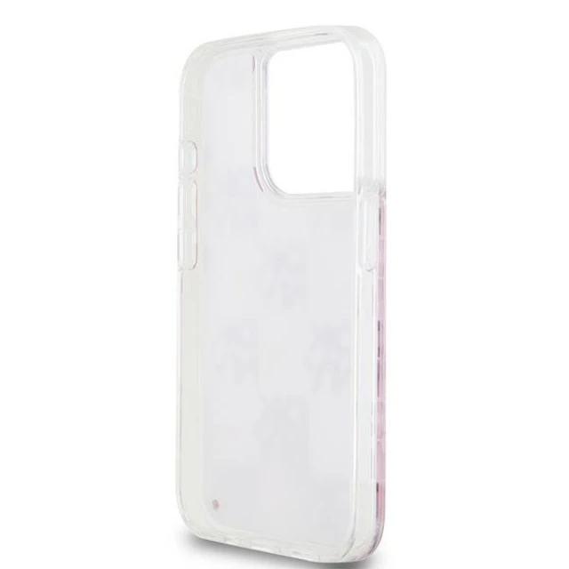 Чохол DKNY Hardcase Liquid Glitter Multilogo для iPhone 15 Pro Pink (DKHCP15LLCPEPP)