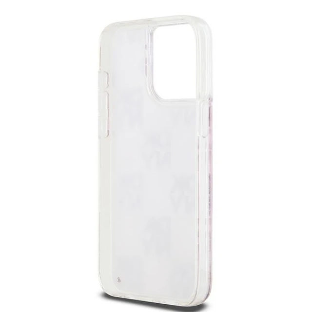 Чохол DKNY Liquid Glitter Multilogo для iPhone 15 Pro Max Pink (DKHCP15XLCPEPP)